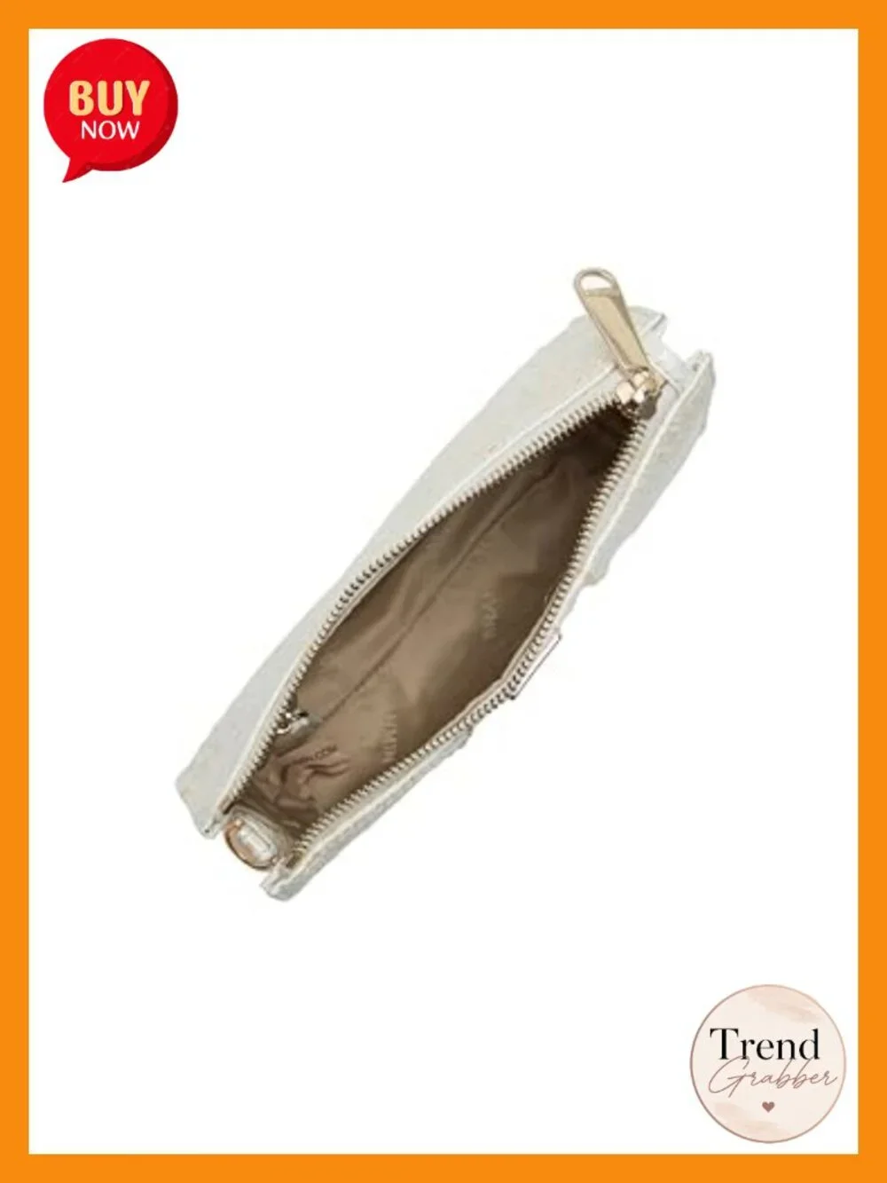 Leather Wristlet with Removable Strap, Zip Top, Interior Zip Pocket